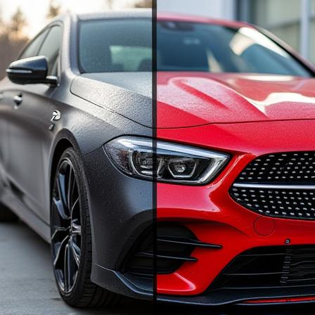 Prima e dopo lavaggio esterno professionale