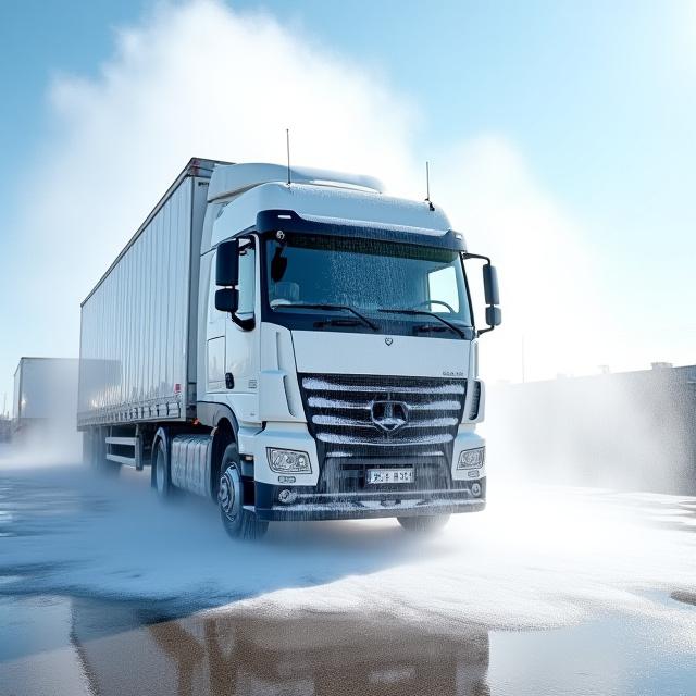 Lavaggio professionale veicoli commerciali camion